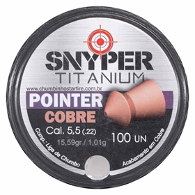 Chumbinho Snyper Titanium Pointer Cobre 5.5mm 100un.